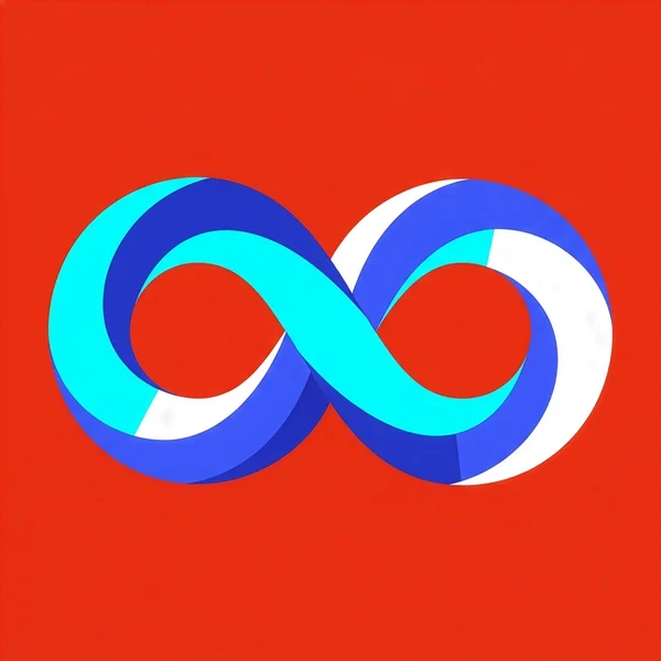 Abstract Infinity Loop Graphic Design