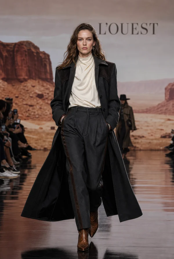 Fashion Model Walking on Runway