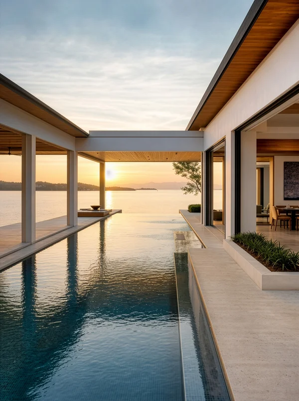 Luxury Waterfront Villa with Infinity Pool