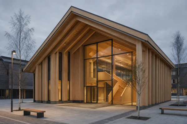 Modern Timber Architecture Building Exterior