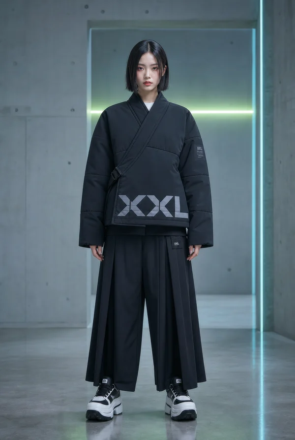 Futuristic Streetwear Fashion Portrait