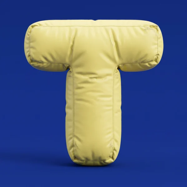 Inflatable Yellow Letter T Sculpture