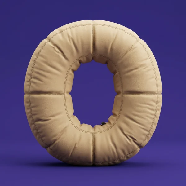 Inflatable Beige Letter O Sculpture