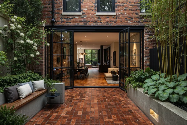 Modern Courtyard Garden and Open Living Space