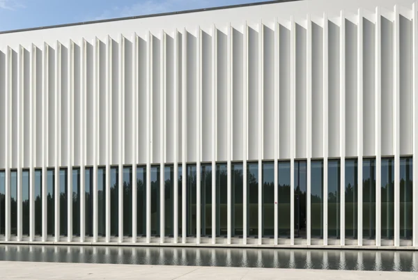 Modern Architectural Building with Vertical Fins