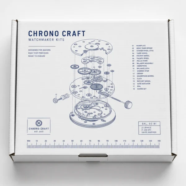 Chrono Craft Watchmaker Kit Packaging Design