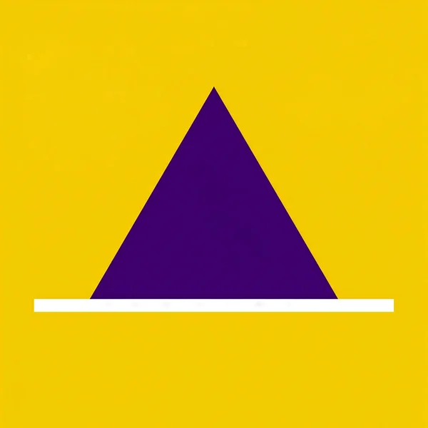 Minimalist Geometric Triangle and Line Composition