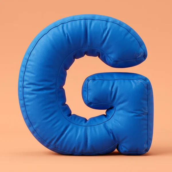 Inflatable Blue Letter G Sculpture