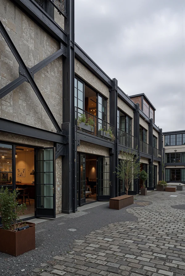 Modern Industrial Courtyard Architecture