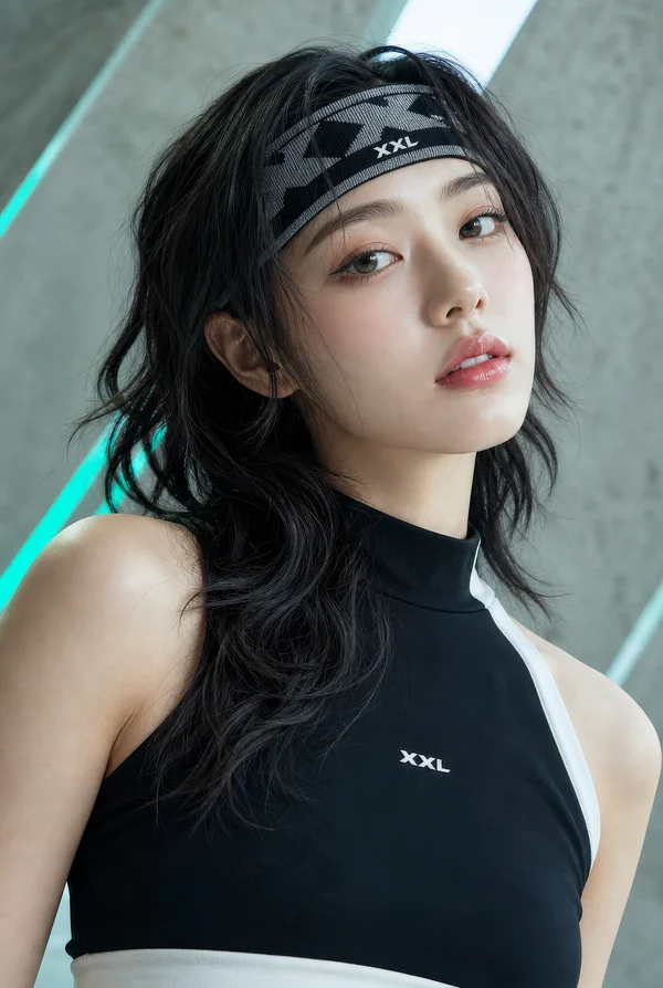 Portrait of a Young Woman in Sportswear