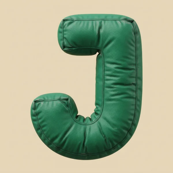 Inflatable Emerald Green Letter J Sculpture