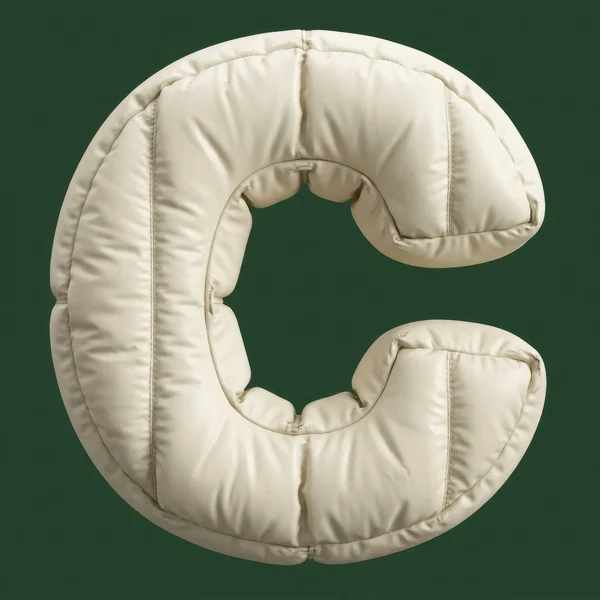 Inflatable Puffer Letter C Sculpture