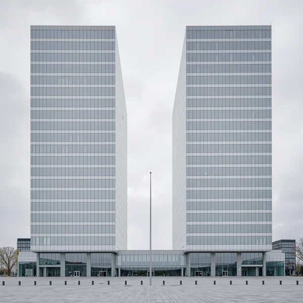 Symmetrical Modern Office Towers