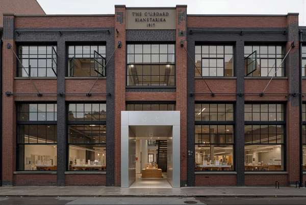 Modern Storefront in a Historic Brick Building