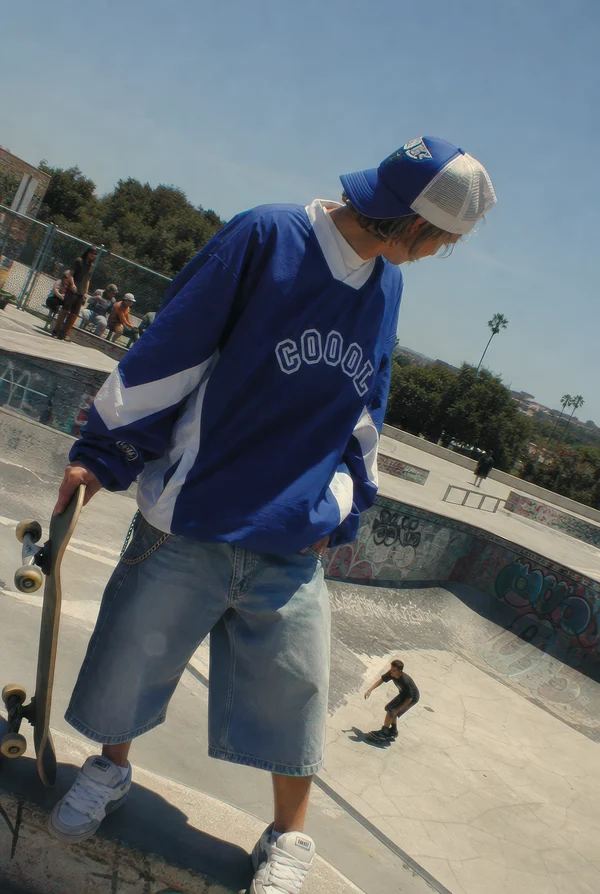 Skater at the local concrete skatepark