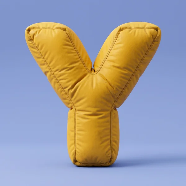 Inflatable Yellow Letter Y Sculpture