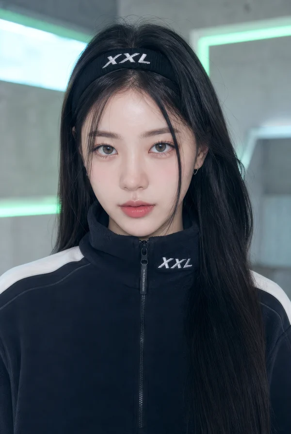 Portrait of a Young Woman in Sportswear