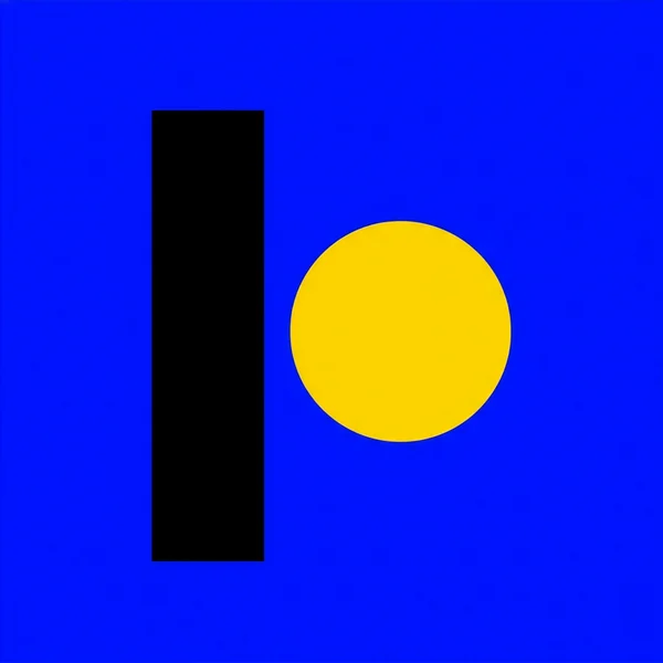 Minimalist Geometric Composition with Bar and Dot