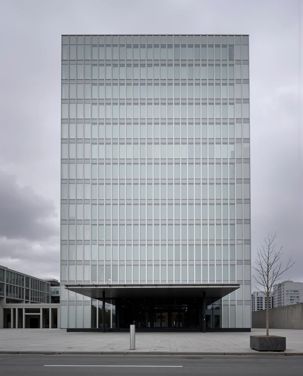 Modern Glass Office Building Exterior