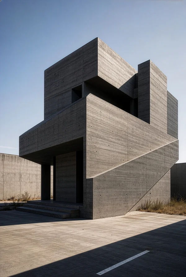 Modern Brutalist Concrete Architecture