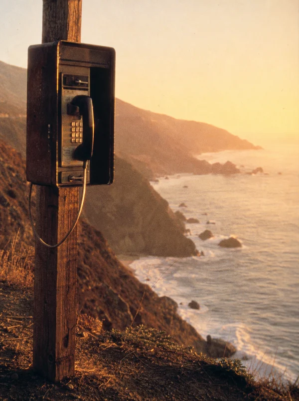 A Solitary Payphone Overlooking the Pacific Coast