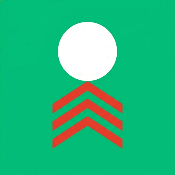 Minimalist Geometric Chevron and Sphere Design