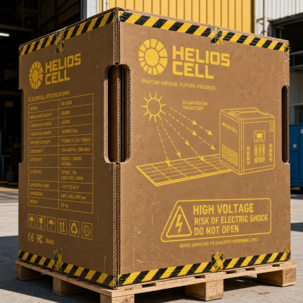 Helios Cell Solar Power Unit Shipping Container