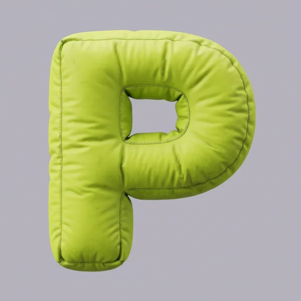 Inflatable Lime Green Letter P Sculpture