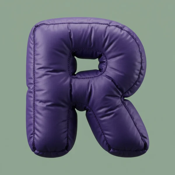 Inflatable Violet Letter R Sculpture