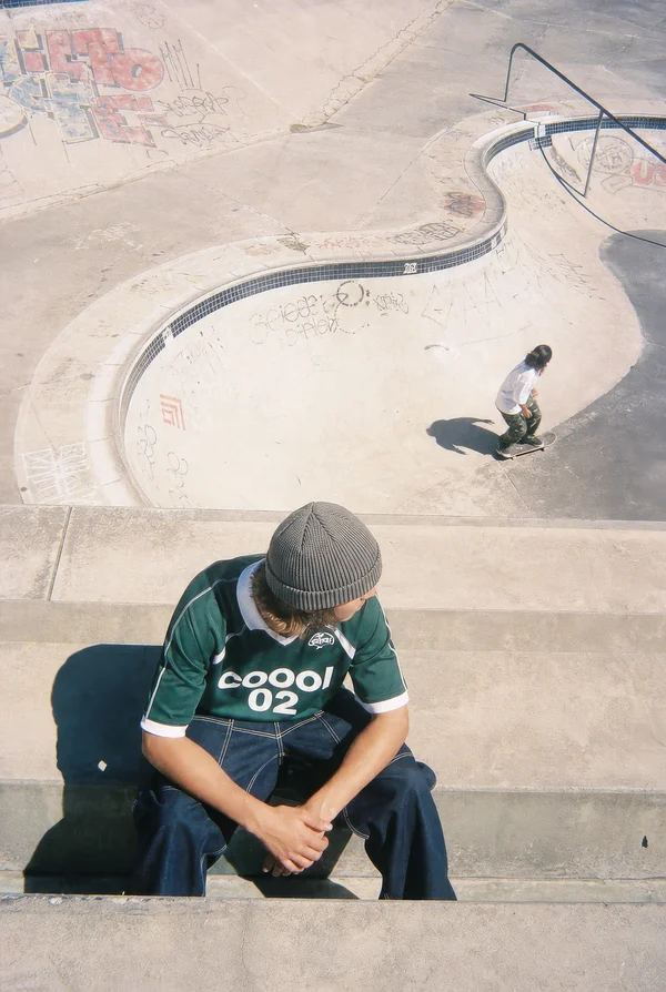 Skateboarders at an Urban Concrete Skatepark