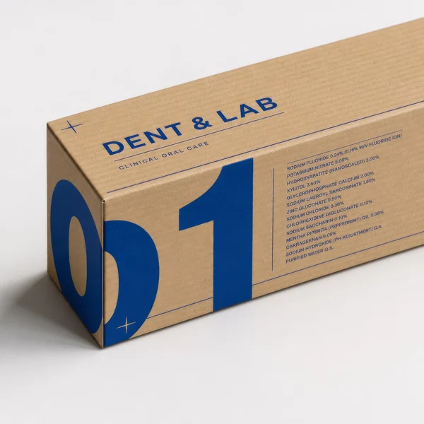 Minimalist Kraft Paper Oral Care Packaging