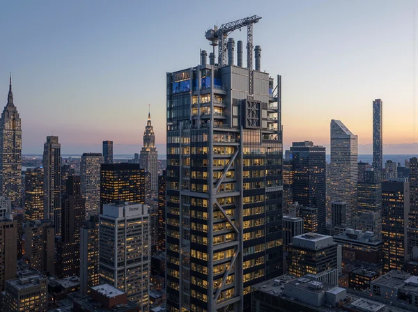 Modern Skyscraper in New York City Skyline