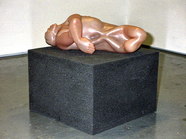 Sculptural Figure Resting on a Foam Block