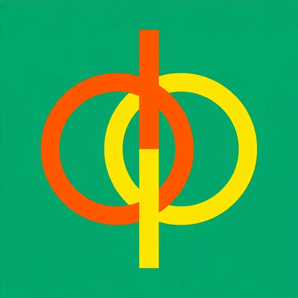 Interlocking Geometric Rings and Vertical Bar