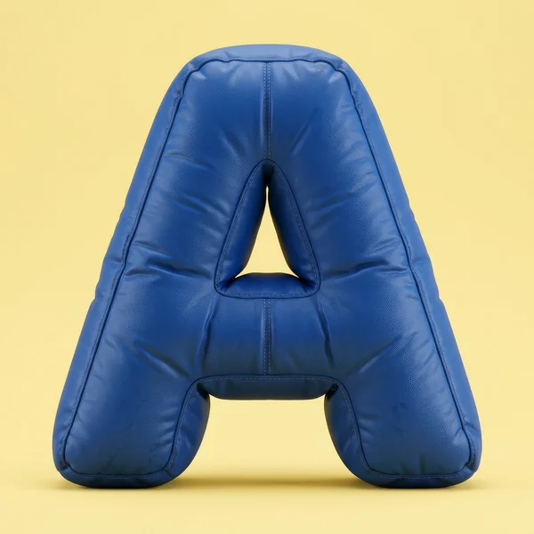 Inflatable Blue Letter A Sculpture