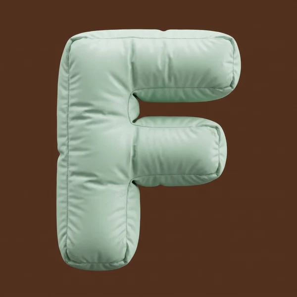 Inflatable Mint Green Letter F Sculpture