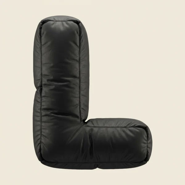 Inflatable Black Letter L Sculpture