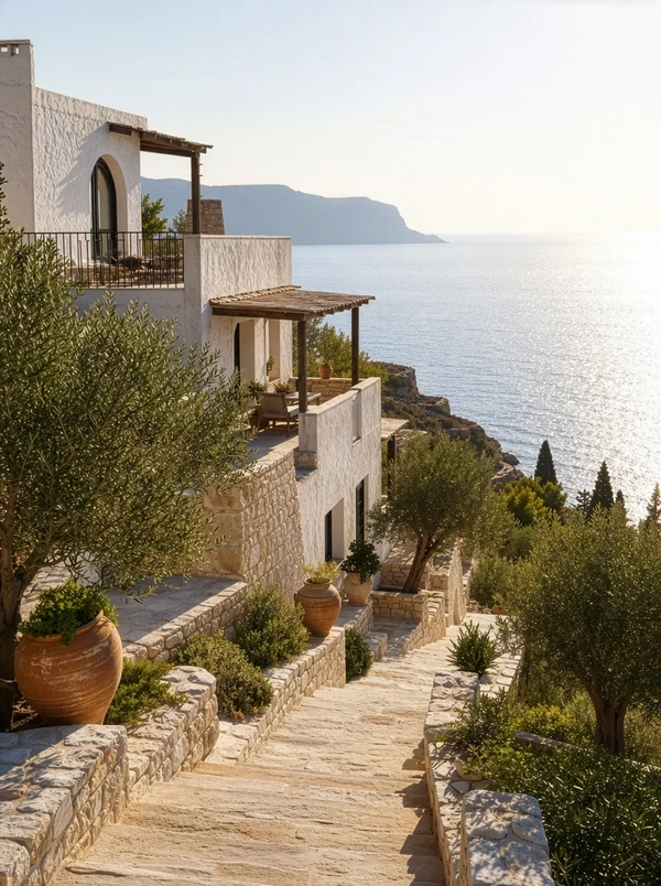 Mediterranean Villa Overlooking the Sea