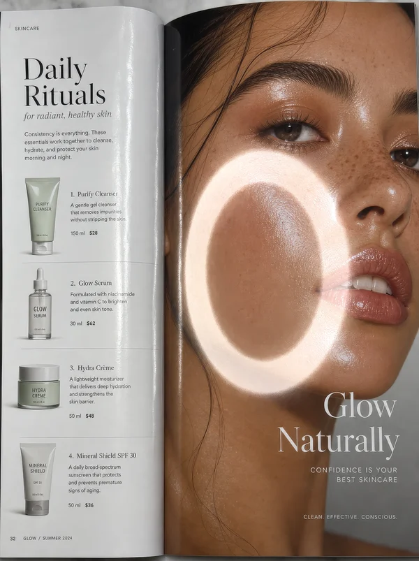 Skincare Routine Guide and Product Showcase