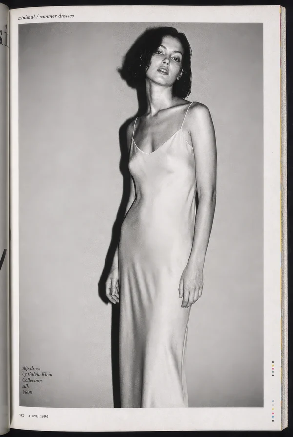 Minimalist Silk Slip Dress Editorial