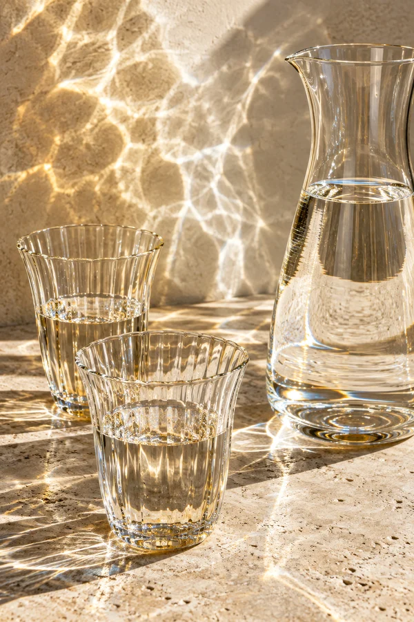 Sunlight Refraction Through Glassware
