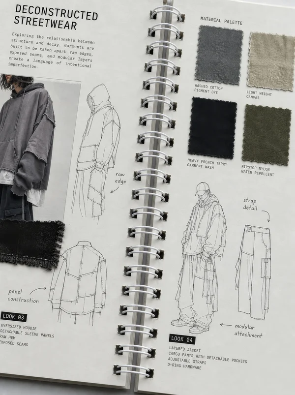 Deconstructed Streetwear Design Portfolio