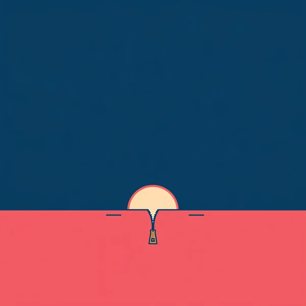 Minimalist Sunrise Zipper Concept