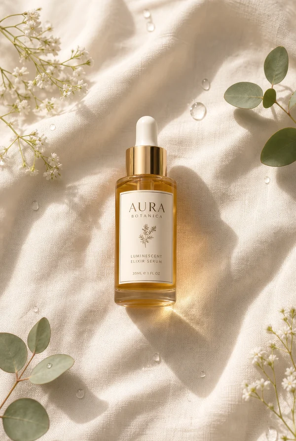 Aura Botanica Luminescent Elixir Serum Bottle