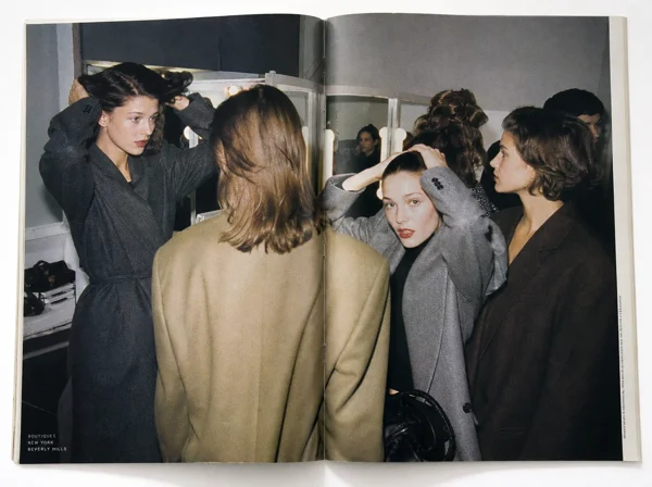 Backstage Models Preparing for a Fashion Show
