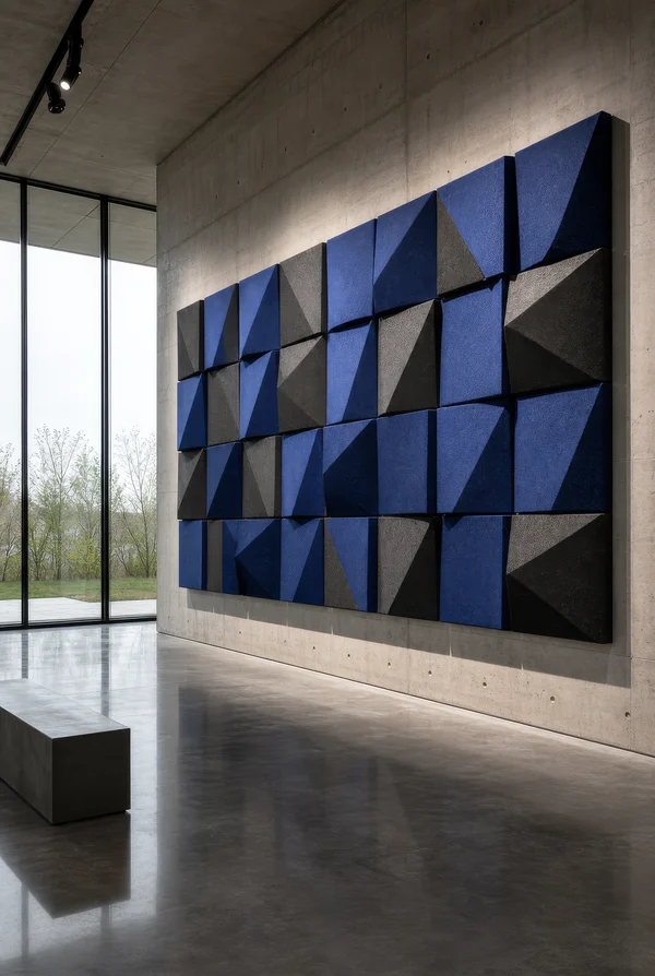Geometric Acoustic Wall Installation