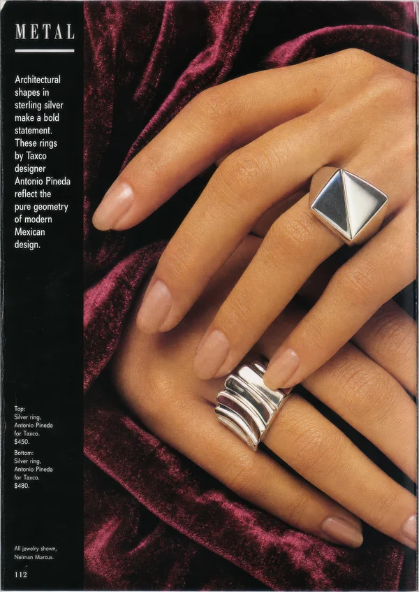 Antonio Pineda Silver Rings Editorial