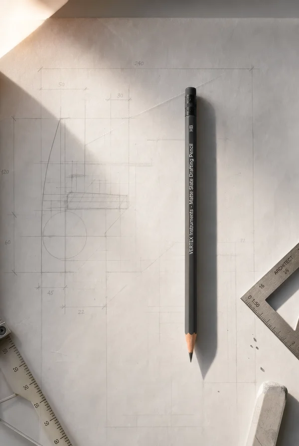 Architectural Drafting Tools on Vellum Paper