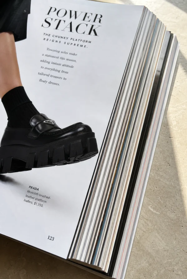 Chunky Platform Loafer Editorial Spread