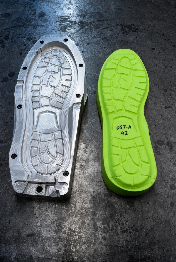 Industrial Shoe Sole Mold and Foam Prototype